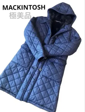 [ 컨디션 최상 ] 매킨토시 다운 코트 그런지 퀼팅 보아 네이비