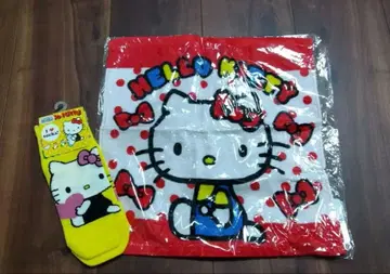 미사용 새상품 산리오 헬로키티 핸드 타월 삭스 헤이세이 레트로