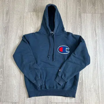 챔피온 풀오버 후드티 네이비