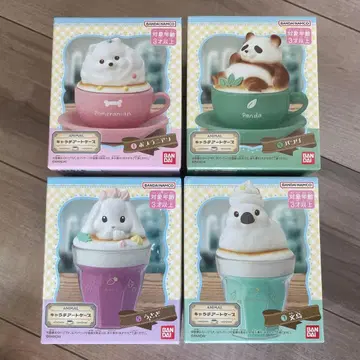 캐릭터 아트 케이스 애니멀 4종 세트 포메라니안 팬더 토끼 문조