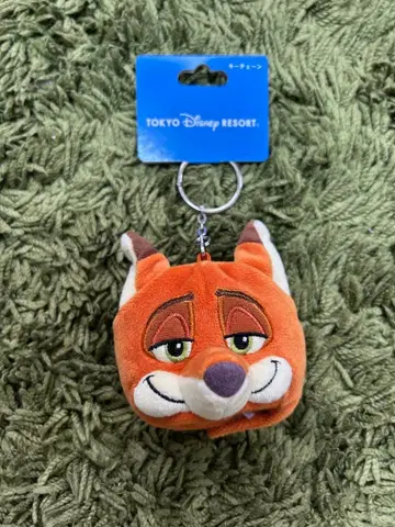디즈니랜드 주토피아 닉 모자 키체인 키링