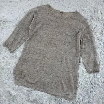 MARGARET HOWELL 린넨코튼 니트 생지 린넨 내추럴