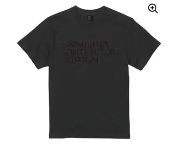 우타다 히카루 엠보싱 T셔츠 블랙 XL 사이즈