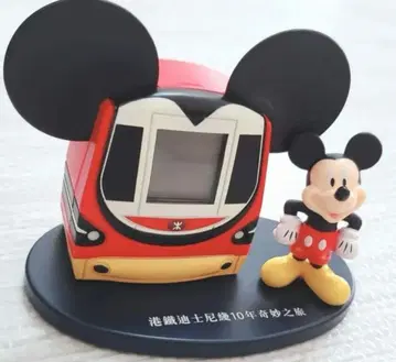 디즈니 미키 탁상 시계 피규어