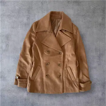 90s 빈티지 나폴레옹 재킷풍 P 코트 아우터 브라운