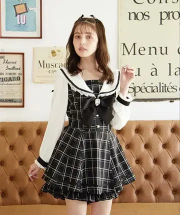 LIZLISA 세일러 카라 셋업