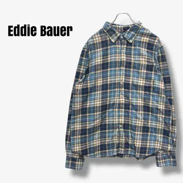 y31326 에디 바우어 체크 플란넬 셔츠 버튼 다운 코튼