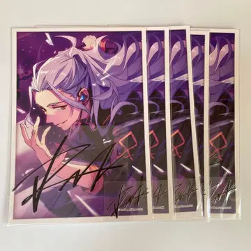 란 나기사 사인 스티커