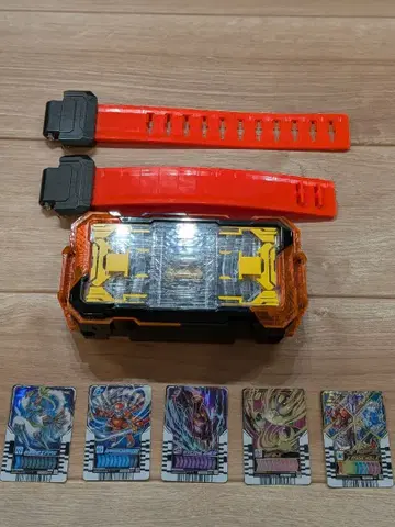 DX 갓챠드 라이버 가면라이더 변신 벨트 카드 5장 포함