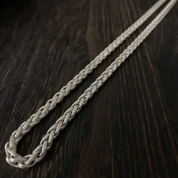 멕시칸 주얼리 실버 925 목걸이 뜨개질 빈티지 중