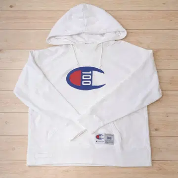 Champion 100주년 빅 로고 후드티 L 사이즈