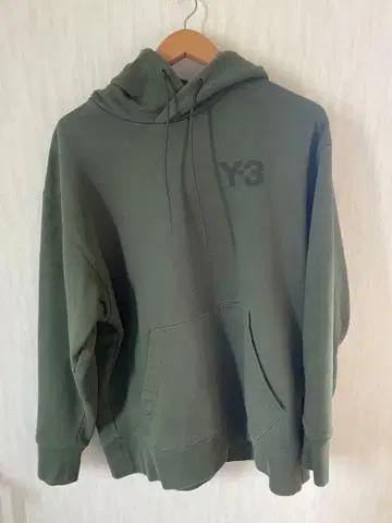 Y-3 후드 부착 맨투맨 L 사이즈 올리브 그린