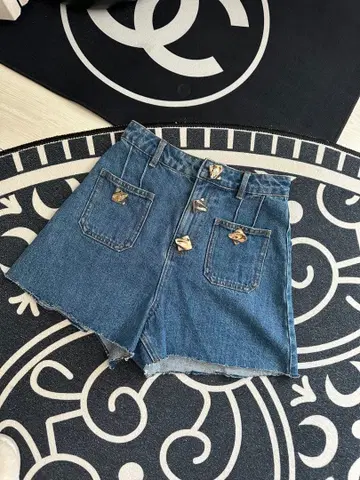 셀프 포트레이트 데님 숏팬츠 W25