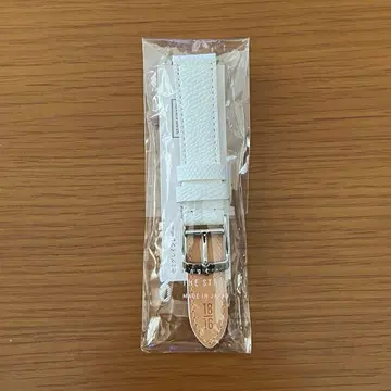 [ 미사용 새상품 ] Knot 손목시계 정품 벨트 히메지 가죽 화이트