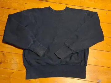 챔피온 빨간색 택 미국제 무지 네이비 사이즈 M