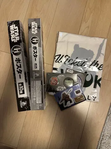 STAR WARS 위켓 더 이웍 티셔츠와 포스터 세트