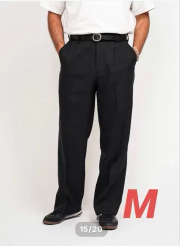 OVY 릴렉스 와이드 액션 슬랙스 (M)