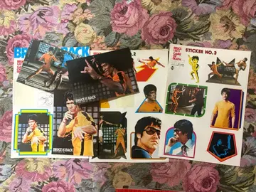 브루스 리 사망유희 스티커와 엽서