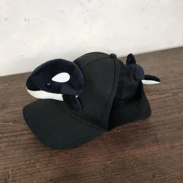 범고래 모자 프리 사이즈 캡 블랙 검정 고베 스마 시월드