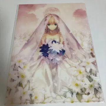 클리어 파일 세이버 Fate stay night 웨딩 드레스