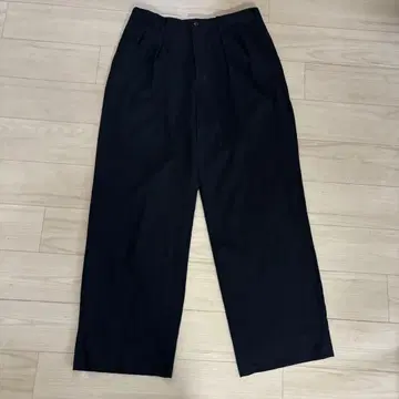 [ 새상품급 ] 저널 스탠다드 트라이세트 울 와이드 슬랙스 블랙 M