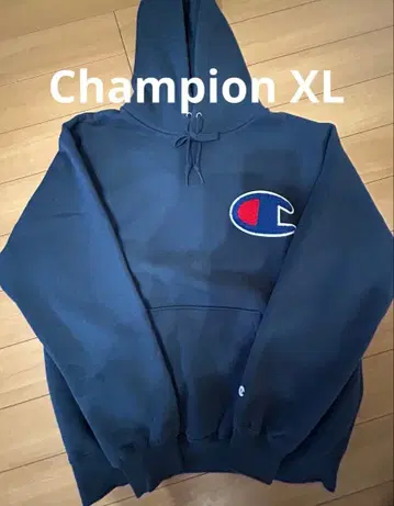[ 새상품급 ] Champion BIG LOGO 풀오버 후드티 NAVY
