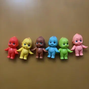 큐피 컬러풀 캐릭터 피규어 6체 세트