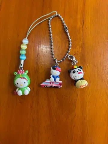 헬로키티 팬더 스트랩 세트