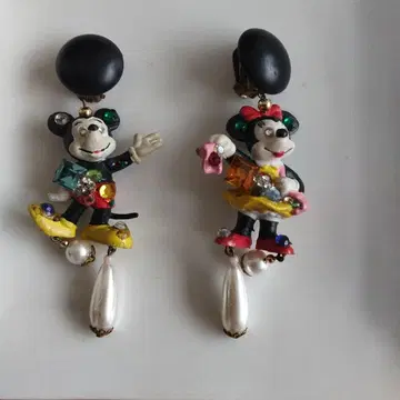 빈티지 미키 미니 캐릭터 귀찌