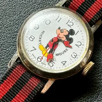 미키마우스 수동 와인딩 시계 BRADLEY 브래들리 빈티지 스위스산