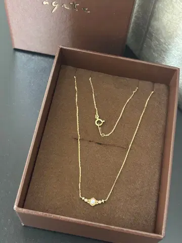 agete K10 오팔 목걸이