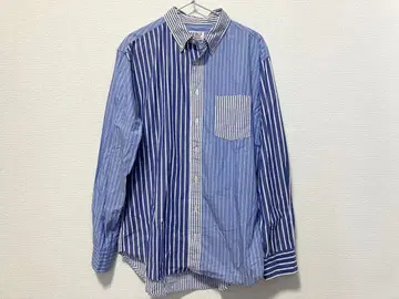 SERO 세로 스트라이프 BD 셔츠 M 블루 새상품급
