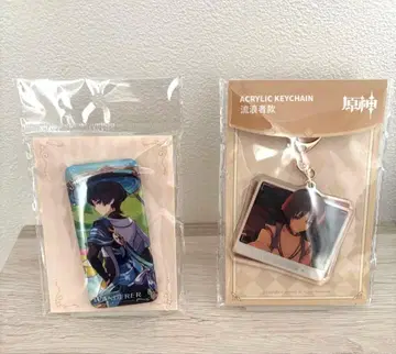 원신 방랑자 캔뱃지 아크릴 키링 세트