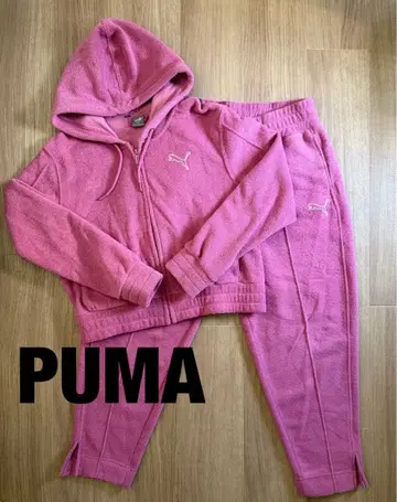PUMA 푸마 셋업 후드티 팬츠 핑크 여성용