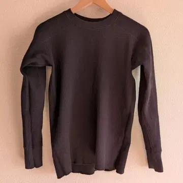 휴스턴 헤비 써멀 크루넥 롱티 블랙