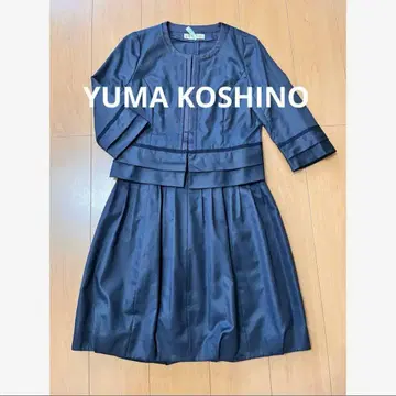유마 코시노 YUMA KOSHINO 수트 자켓 스커트 네이비 컬러 38