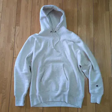 Champion 그레이 후드 부착 후드티