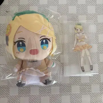 카가미네 린 봉제 인형 아크릴 스탠드 후류 복권 세트