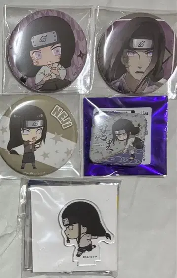 NARUTO 나사 5종 세트 캔뱃지 자자우마 아크릴 스탠드