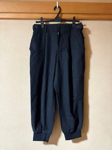 Y-3 블랙 울 조거 (사루엘) 팬츠