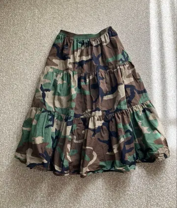 ENGINEEREDGARMENTS 카모플라쥬 롱 스커트