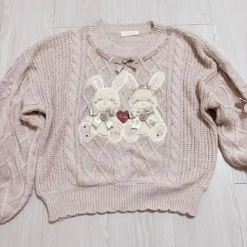 LIZLISA 리즈리사 토끼 니트 핑크