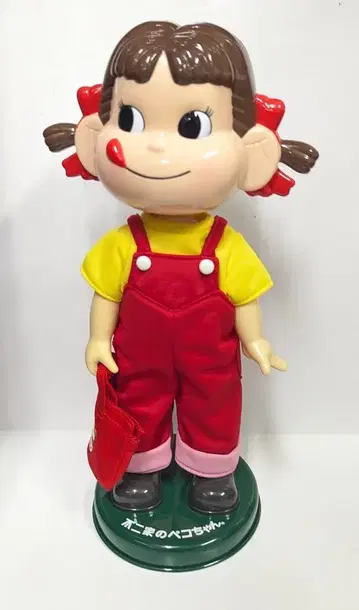 후지야 흔들인형 심부름 페코짱 빨간색 가방 들고 상자 씰 없음