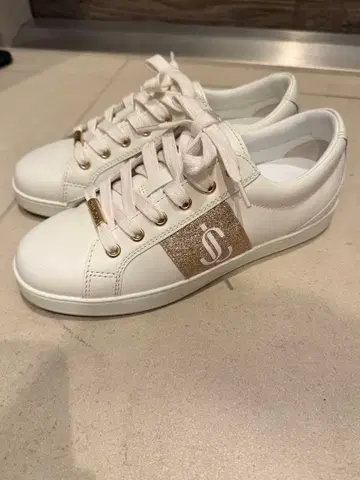 [ 지미추 ] 화이트 글리터 스니커즈