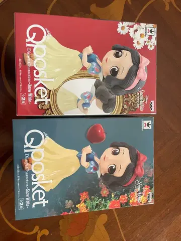 Qposket 백설공주 피규어 2종 세트