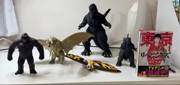 고질라, 킹콩, 모스라, 킹기도라 피규어 5체 세트