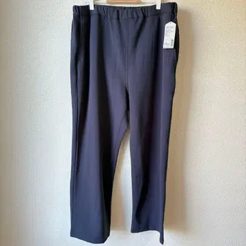 [새상품] MUJI LABO 발수 이중 편직 스트레이트 팬츠 네이비 XL