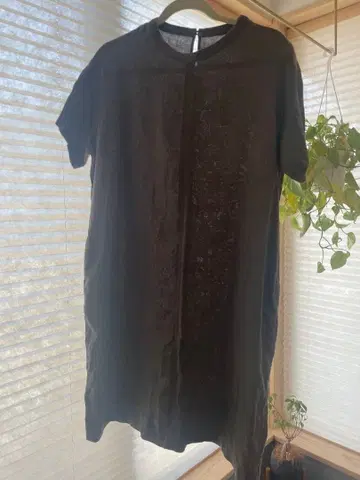 린넨 100 튜닉 원피스