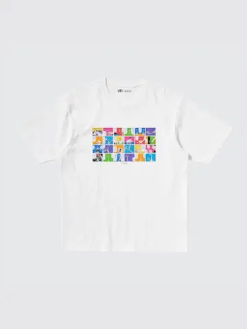 새상품 택 포함 기생수 유니클로T셔츠 S사이즈 화이트