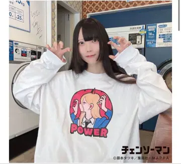 체인소 맨 미요시 요시미 콜라보 롱 T셔츠 파워 L